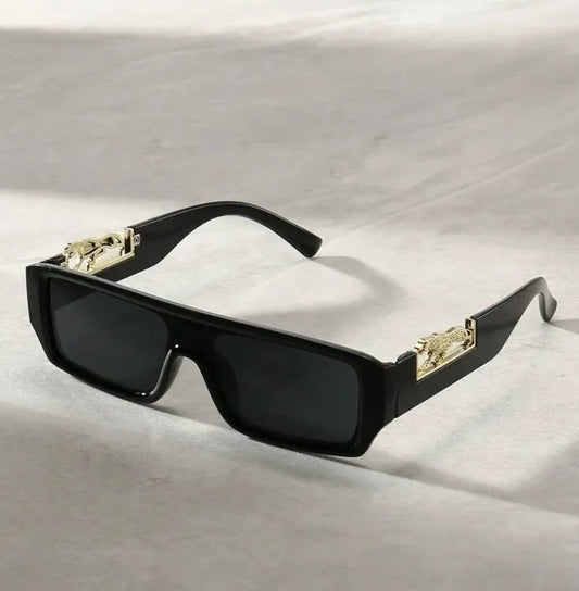 Eldorado Jaguaar Decorated Arms Rectangle Sunglasses for Men and Women | Sunglasses for men | Sunglasses for women