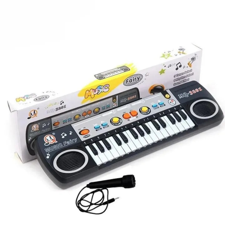 Keyboard Fairy Piano With Mic For Kids